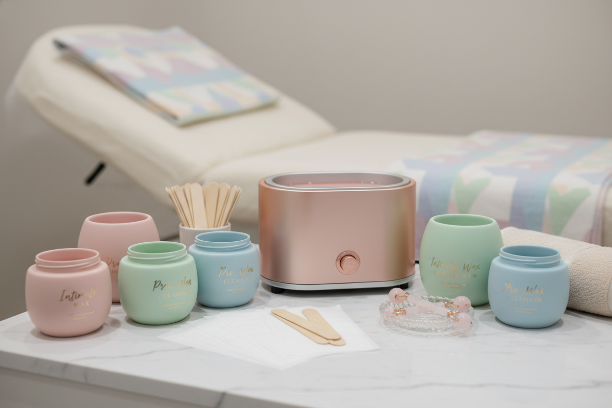 body hair waxing pubis 