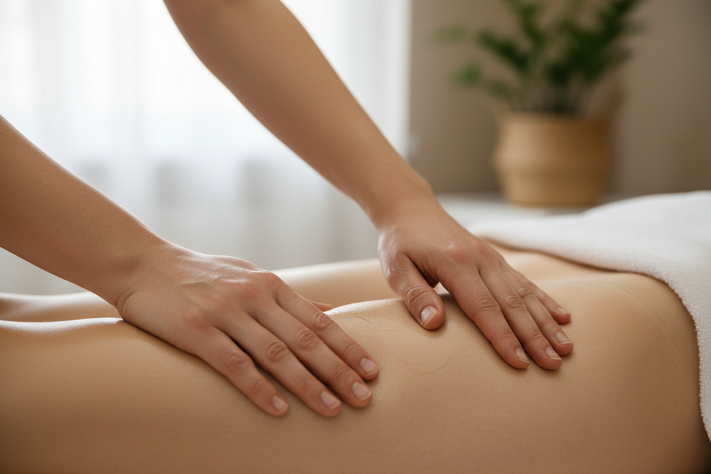 lymphatic massage by hand